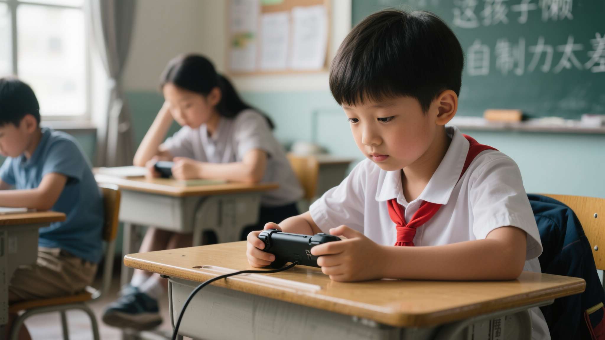 同一个孩子，上课15分钟就开始坐立难安，回到家打开游戏却能连续专注3小时不喊累。